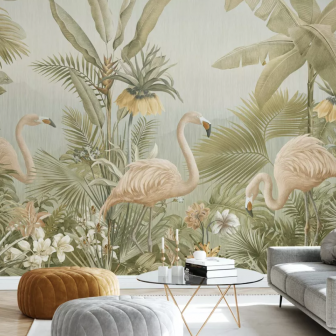 Fototapet Photowall PHW-E319236. Conține culorile: Bej, Bej Verzui, Verde, Verde Stuf, Alb, Alb Pur, Bej, Bej Maroniu, Maro, Maro Măsliniu