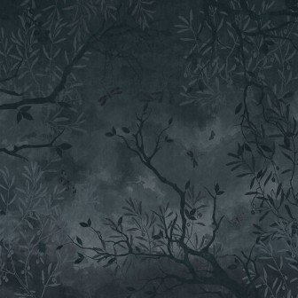 Tapet Olive Garden - design modern cu ramuri si frunze de maslin