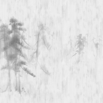 Imagine cu un tapet minimalist cu motive de pini asiatici