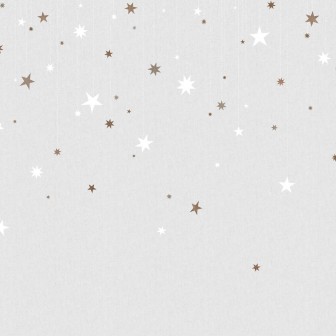 Tapet cu stele într-o cameră de copii cu jucării