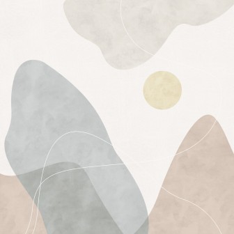 Tapet abstract pastelat în bucătărie