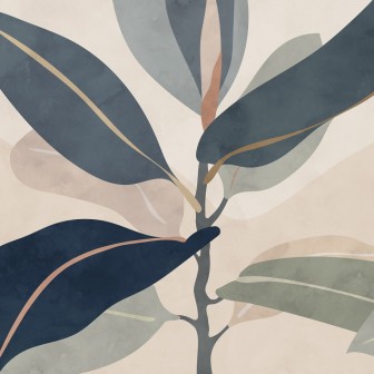 Tapet abstract cu nuanțe de albastru și roz, perfect pentru dormitor