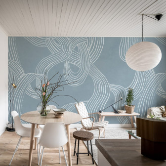 Tapet Stripes Repeatable, Blue