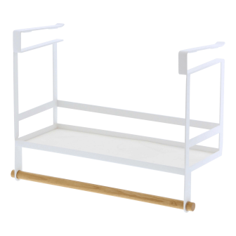 Suport pentru condimente sub raft, alb, ideal pentru organizarea bucătăriei