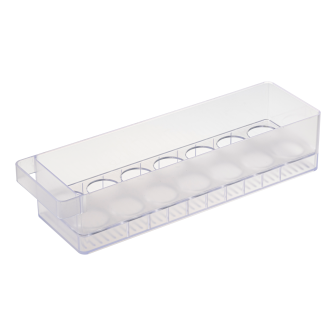 Tavă frigider pentru ouă, albă, pentru organizare eficientă