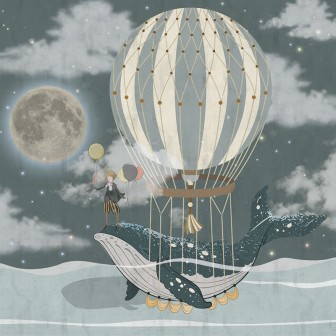 Tapet cu prinț și balenă zburătoare