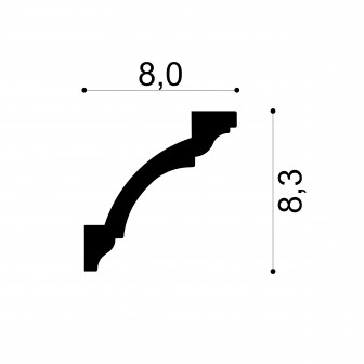 Profile Decorative Gaudi Decor GDD-6.50.113. Conține culorile: