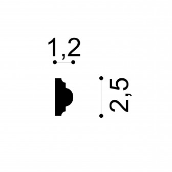 Profile Decorative Gaudi Decor GDD-6.51.322. Conține culorile: