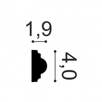 Brauri decorative Manavi MNV-B4-4x1.9x200, material: Polimer rigid