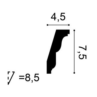 Cornișă decorativă tavan Luxxus C212