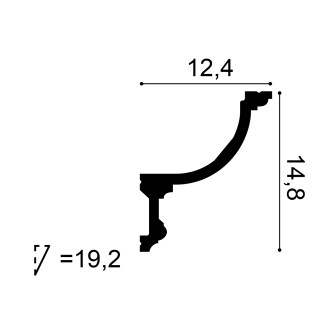 Scafa decorativa pentru iluminat indirect cu LED