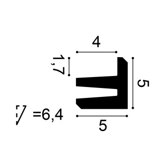 Profil decorativ pentru iluminat indirect LED